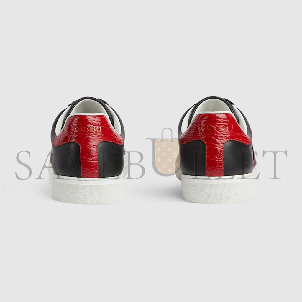 GUCCI MEN'S GUCCI ACE SNEAKER WITH WEB 757892 GUCCI MEN'S GUCCI ACE SNEAKER WITH WEB 757892